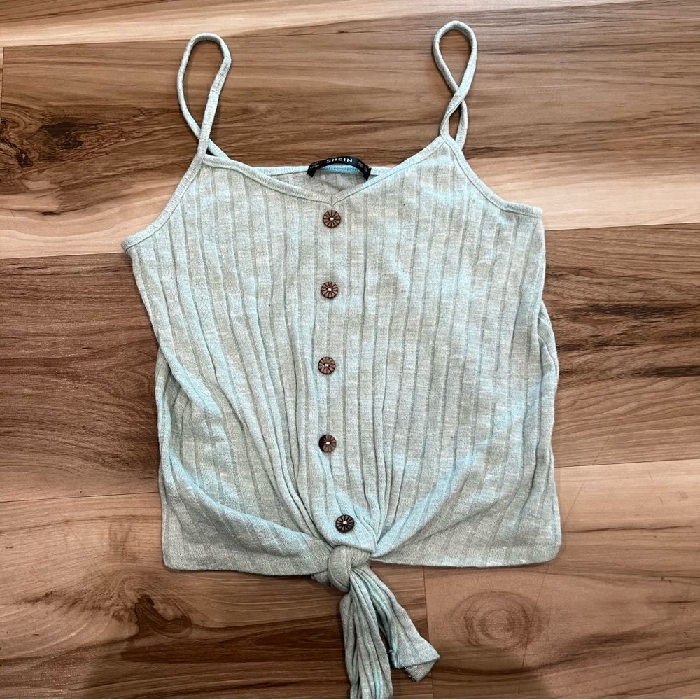 Shein Light Green Cropped Tank Top Women’s XS